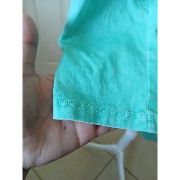 LOGO by Lori Goldstein‎ Lounge Sun Faded Cotton Sweatshirt  Green Size XS - Picture 6 of 16